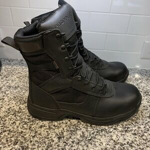 Propper Boots Mens Size 13M Black Waterproof Combat Tactical Side Zip F4529
